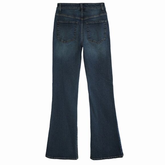 FRYE Mid-Rise Split Hem Flare Jeans in Thundercloud Wash Size 12 NWT - Picture 3 of 9